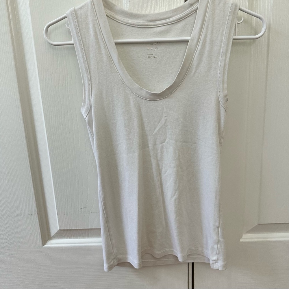 Classic White Sleeveless Top